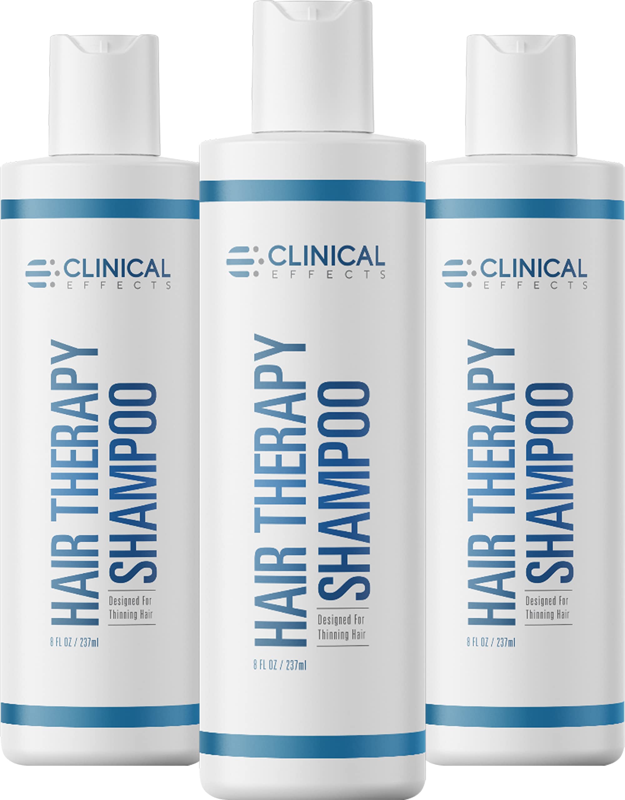 Clinical Effects Hair Therapy Shampoo – Biotin, Anagain & Baicapil | For Women & Men | Made in USA | 3 Bottles