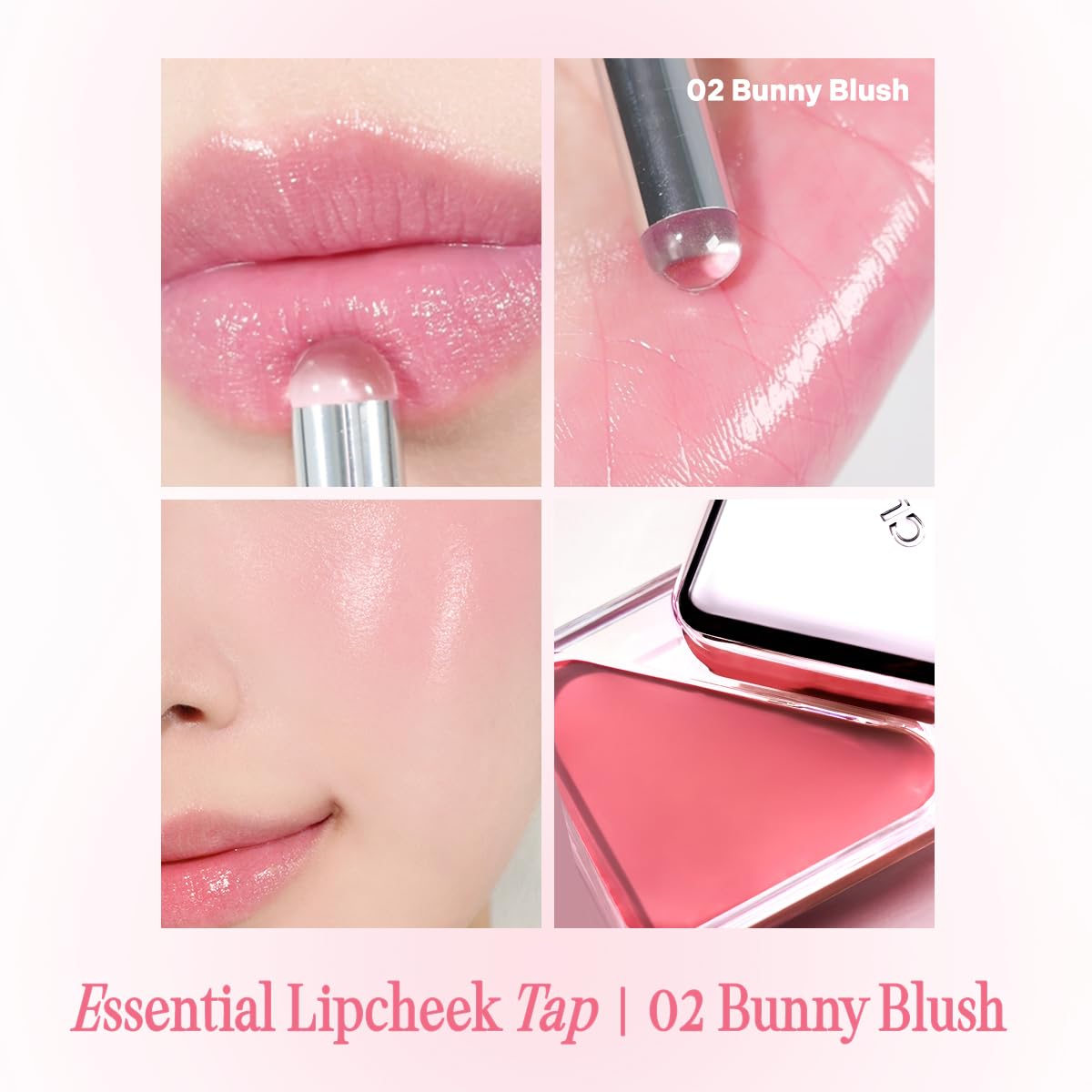 CLIO PROFESSIONAL Essential Lip & Cheek Tap 02 Bunny Flush – Travel-Size Creamy Color