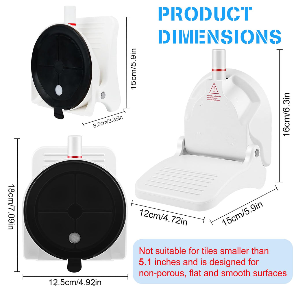 CLIO Foldable Shower Foot Rest with Suction Cup – Anti-Slip, No-Drill Install
