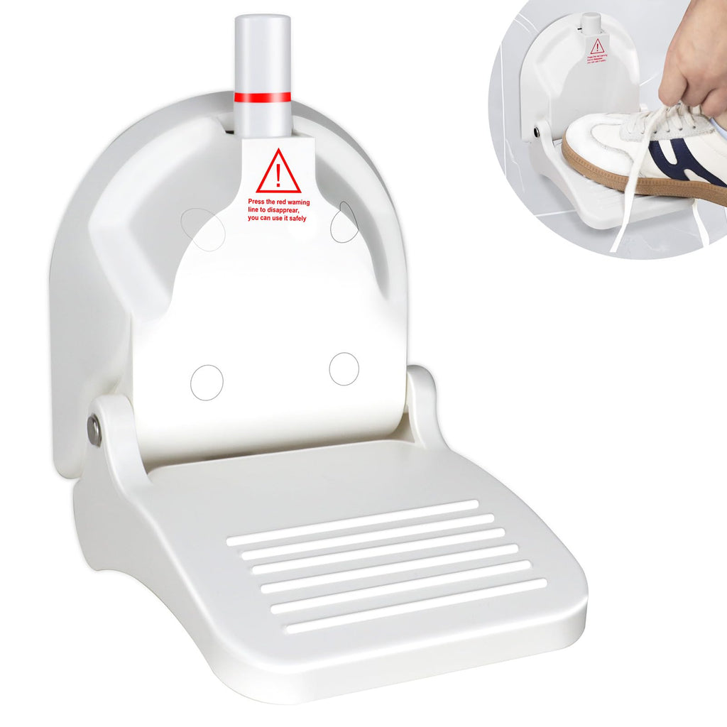 CLIO Foldable Shower Foot Rest with Suction Cup – Anti-Slip, No-Drill Install