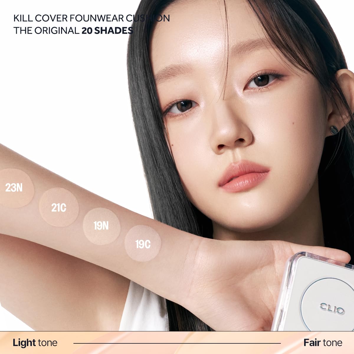 CLIO Kill Cover Founwear Cushion The Original – 20 Shades, Buildable Coverage, Natural Matte Finish | CLIO PROFESSIONAL