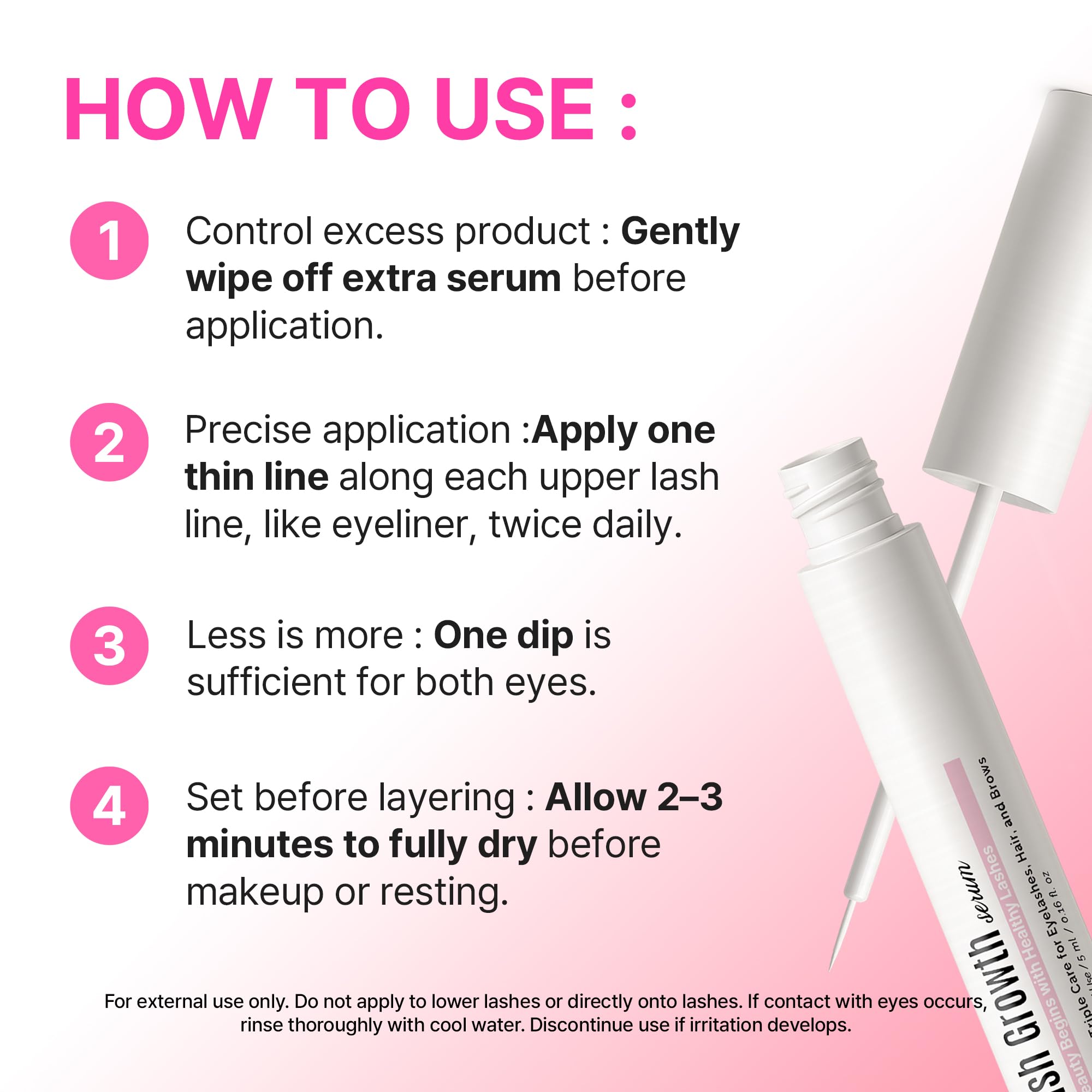 CLIONE PRIME Korean Lash Serum – Lash & Brow Growth, Cruelty-Free, Clinically Tested