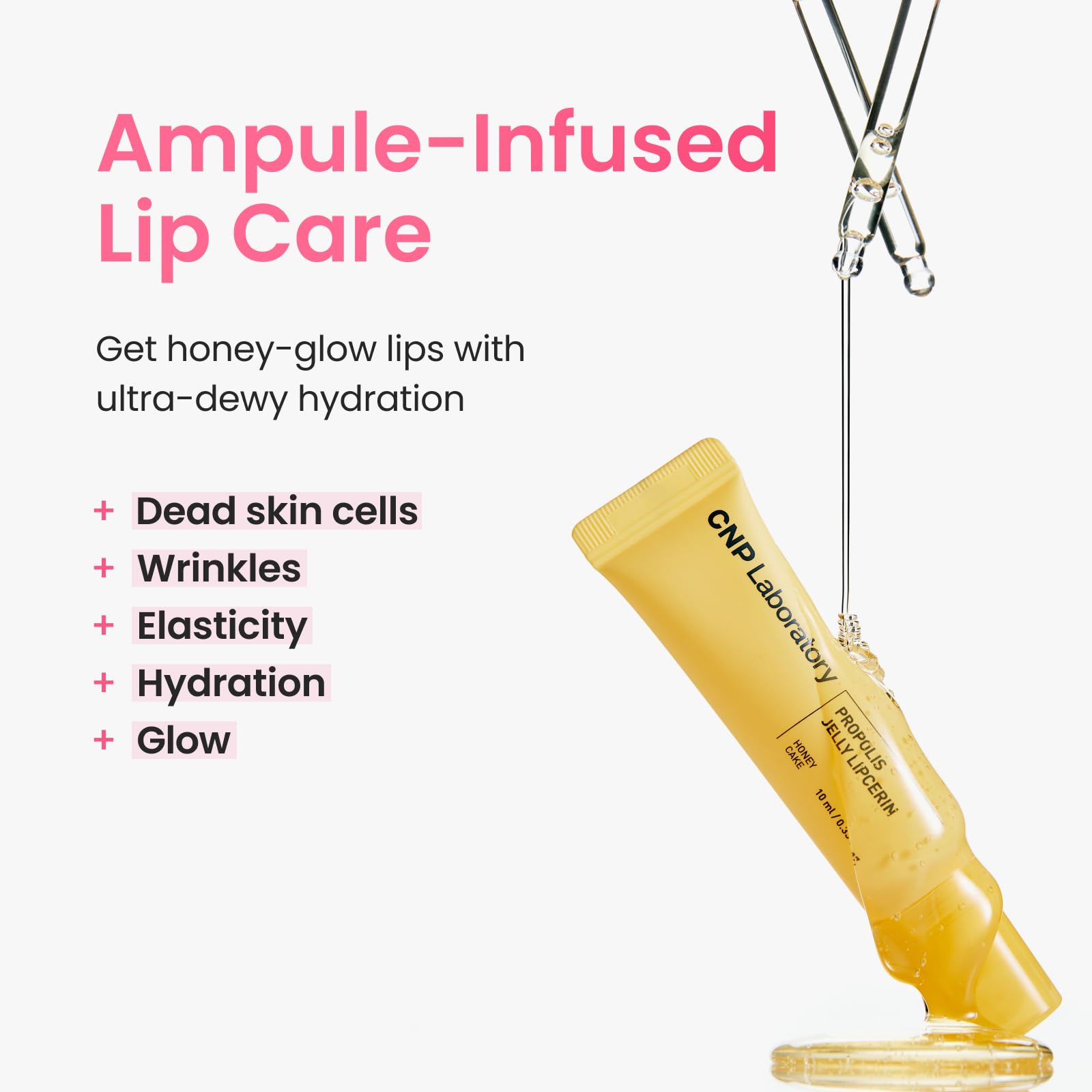 CNP Propolis Jelly Lipcerin 04 Cherry Pie — Hydrating Lip Balm & Gloss with Manuka Honey & Hyaluronic Acid