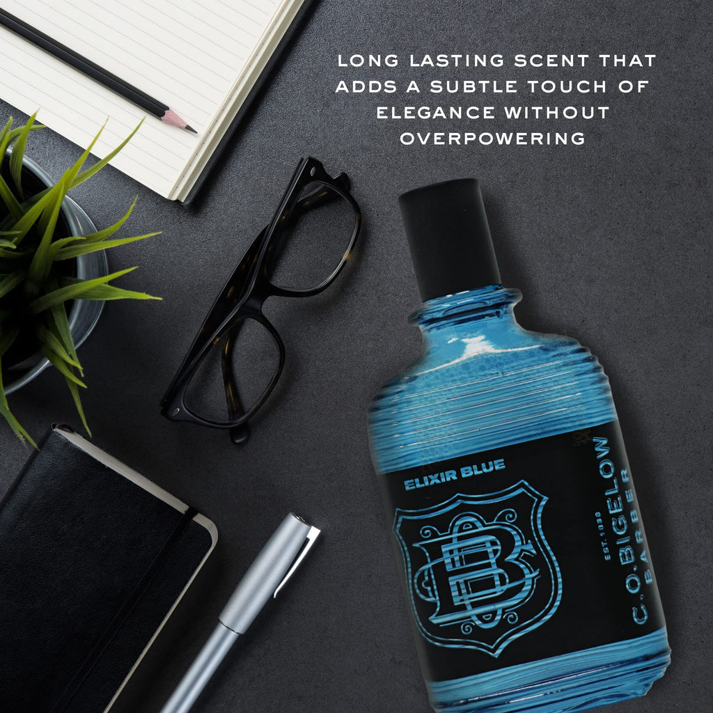 C.O. Bigelow Elixir Blue Cologne for Men – Long-Lasting Watery Marine Fragrance, 2.5 Fl Oz