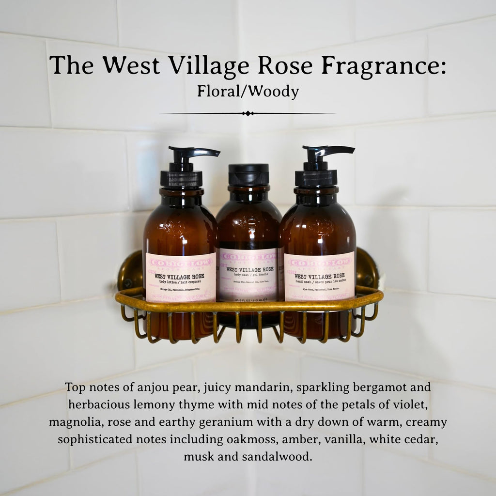 C.O. Bigelow West Village Rose Body Wash — Moisturizing Formula with Coconut Oil & Aloe Vera, 10.5 fl oz