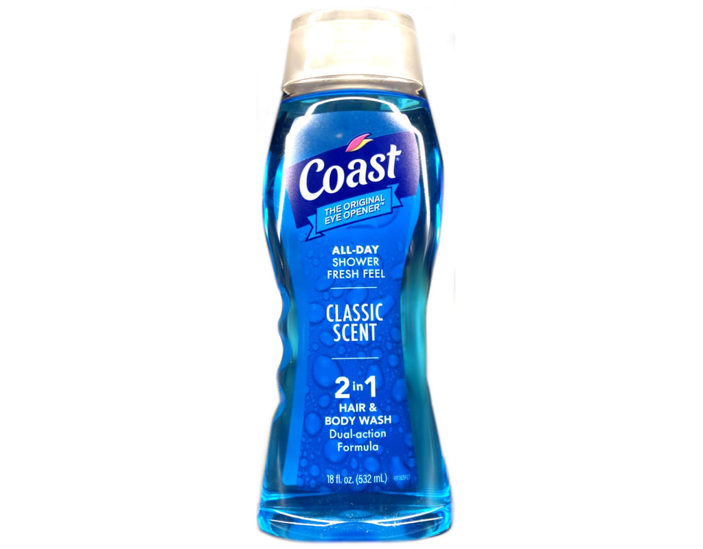 Coast 2-in-1 Hair & Body Wash Classic Scent 18 oz Pack of 6