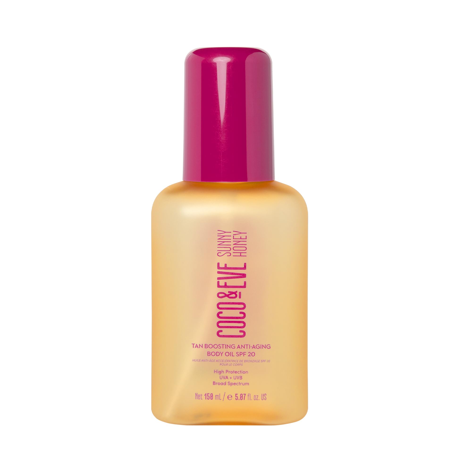 Coco & Eve Tan Boosting Anti-Aging Body Oil SPF20 – Tanning Accelerator with UVA/UVB Protection