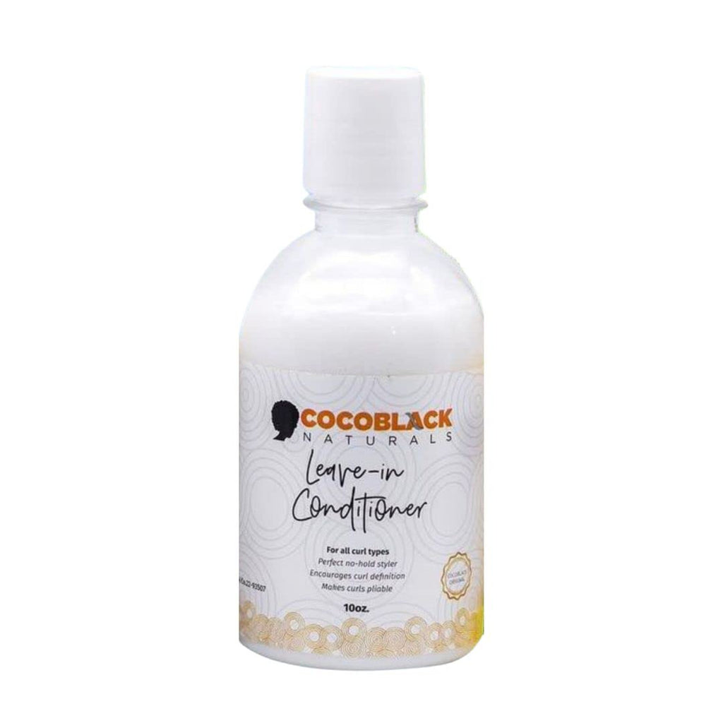 CocoBlack Naturals Coconut Oil & Milk Leave-In Conditioner for Coily Kinky Hair, 8 fl oz