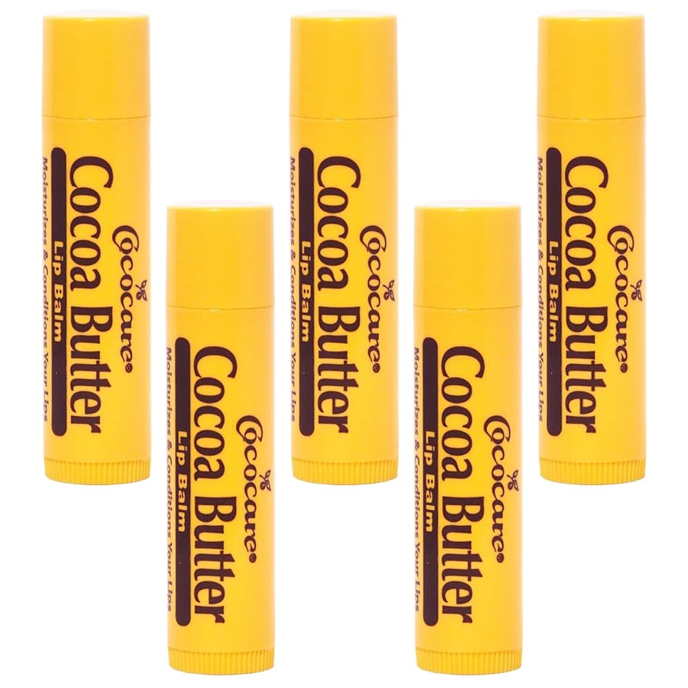 COCOCARE Cocoa Butter Lip Balm - The Little Yellow Stick 5-Pack