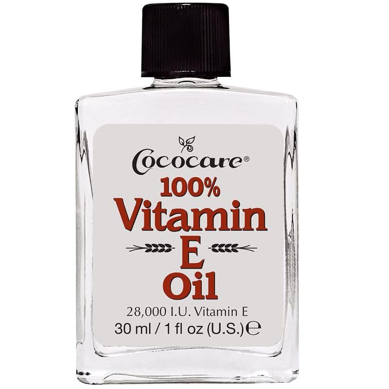 COCOCARE 100% Vitamin E Oil – Deep Moisture for Dry Skin, 28,000 I.U, 1 oz, 4 Pack