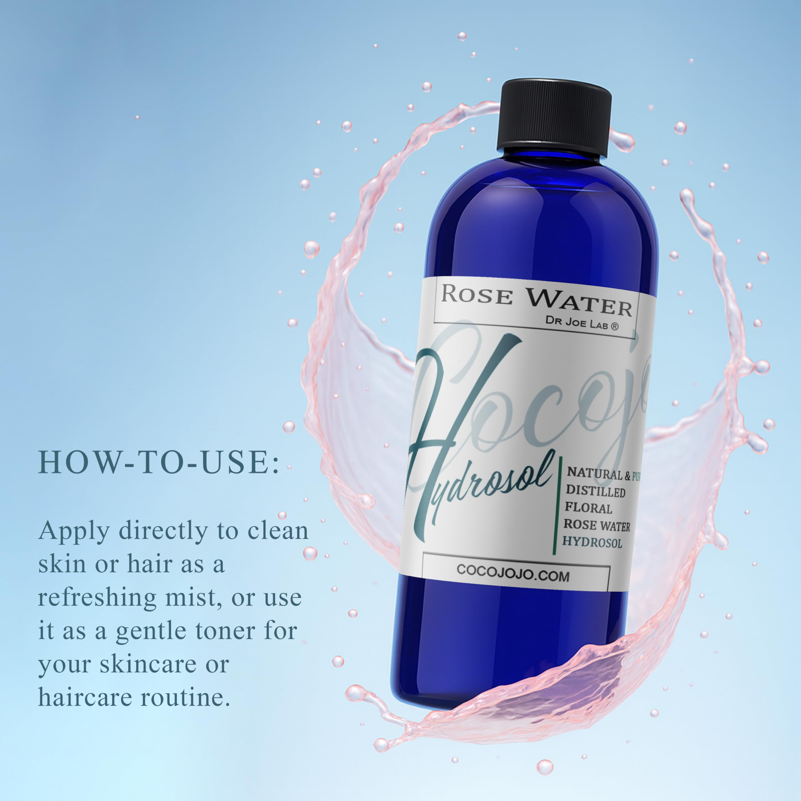 Rose Hydrosol Water Spray Toner 32 oz | Cocojojo – Alcohol-Free Hydration for All Skin Types