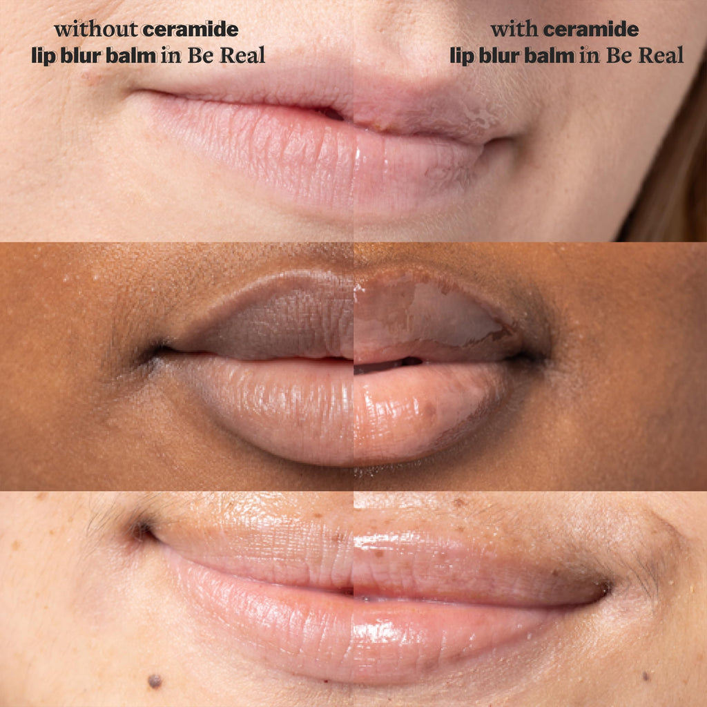 Cocokind Be Real Ceramide Lip Blur Balm — Hydrating, Fragrance-Free Lip Care (6 Pack)