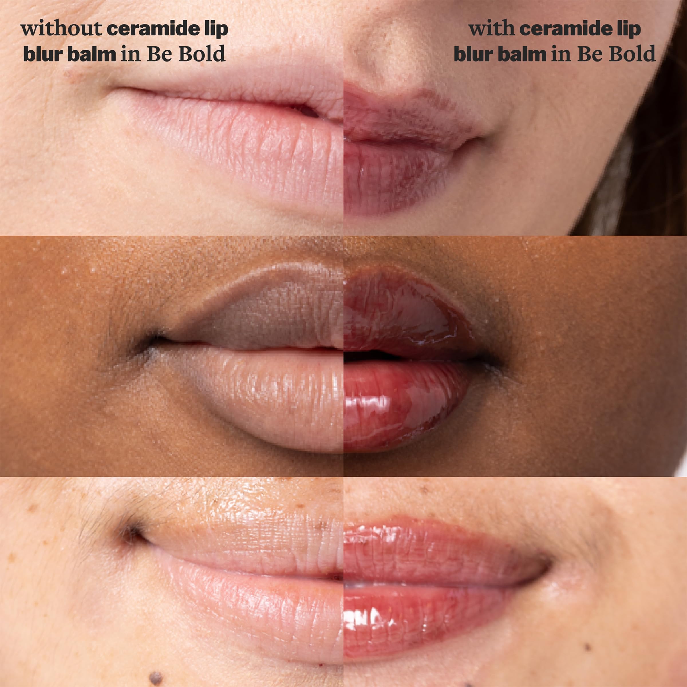 Cocokind Ceramide Lip Blur Balm Be Bold Burgundy – 6 Pack, Fragrance-Free for Sensitive Lips