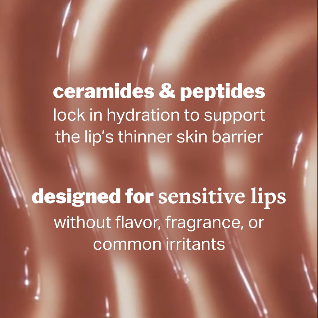 Cocokind Ceramide Lip Blur Balm – Soft Brown Hydrating Lip Balm with Ceramides & Peptides (3-Pack)
