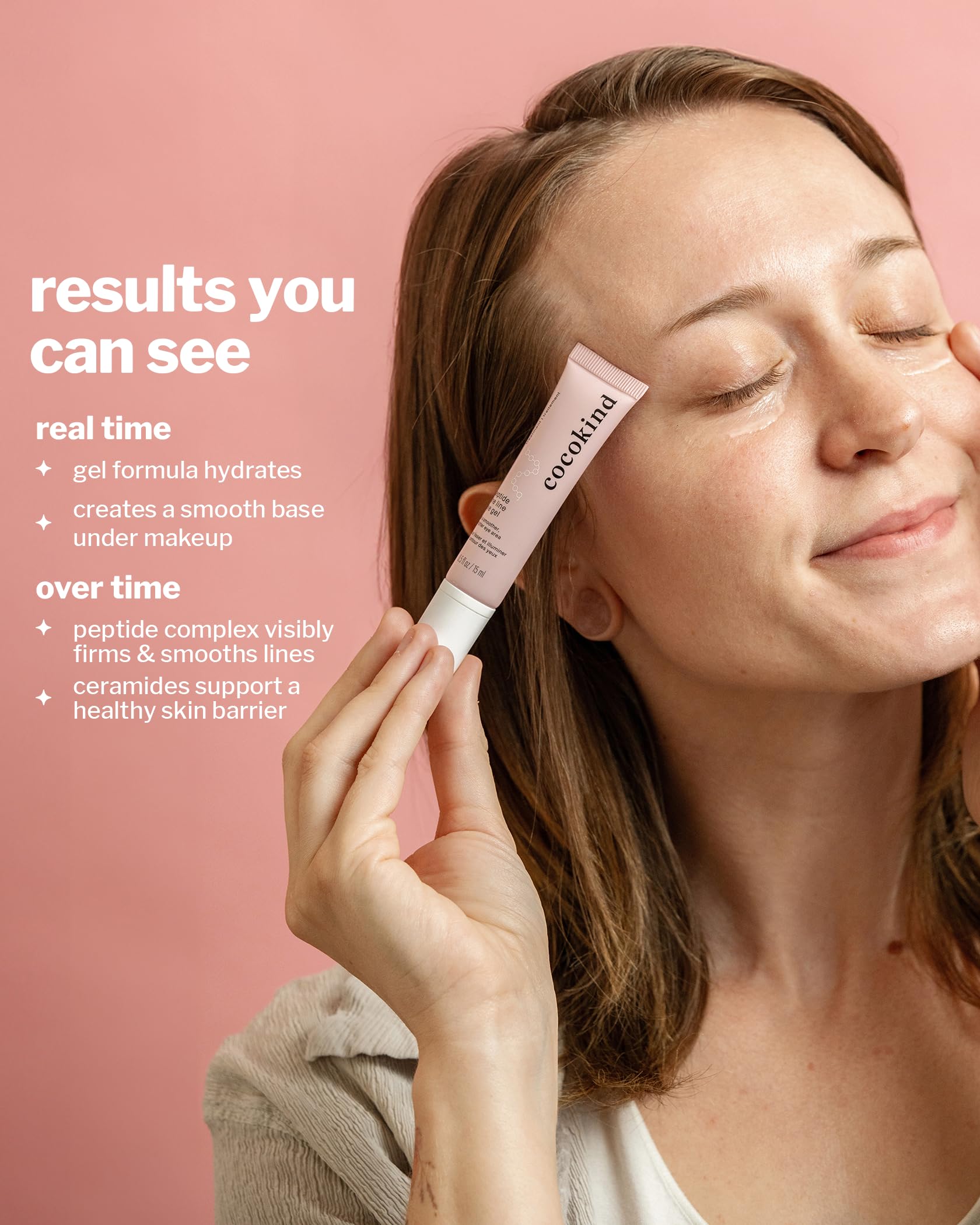 Cocokind Peptide Eye Gel | Lightweight Hydration for Sensitive Skin