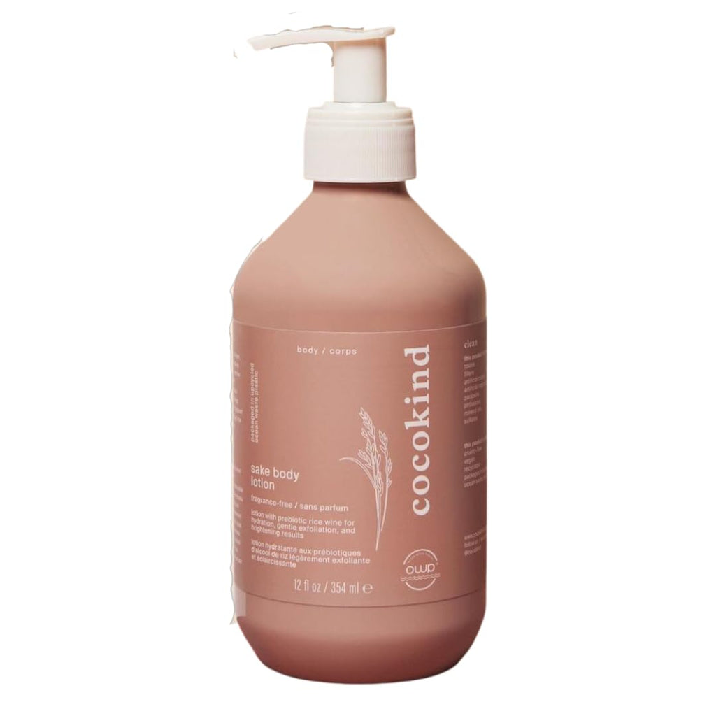 Cocokind Sake Body Lotion – Daily Lightweight Fragrance-Free Moisturizer