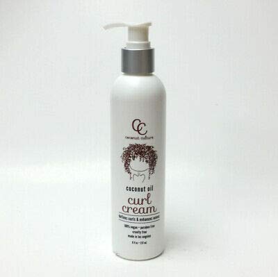 Coconut Culture Curl Cream 8oz | Define Curls, Shine & Frizz Control