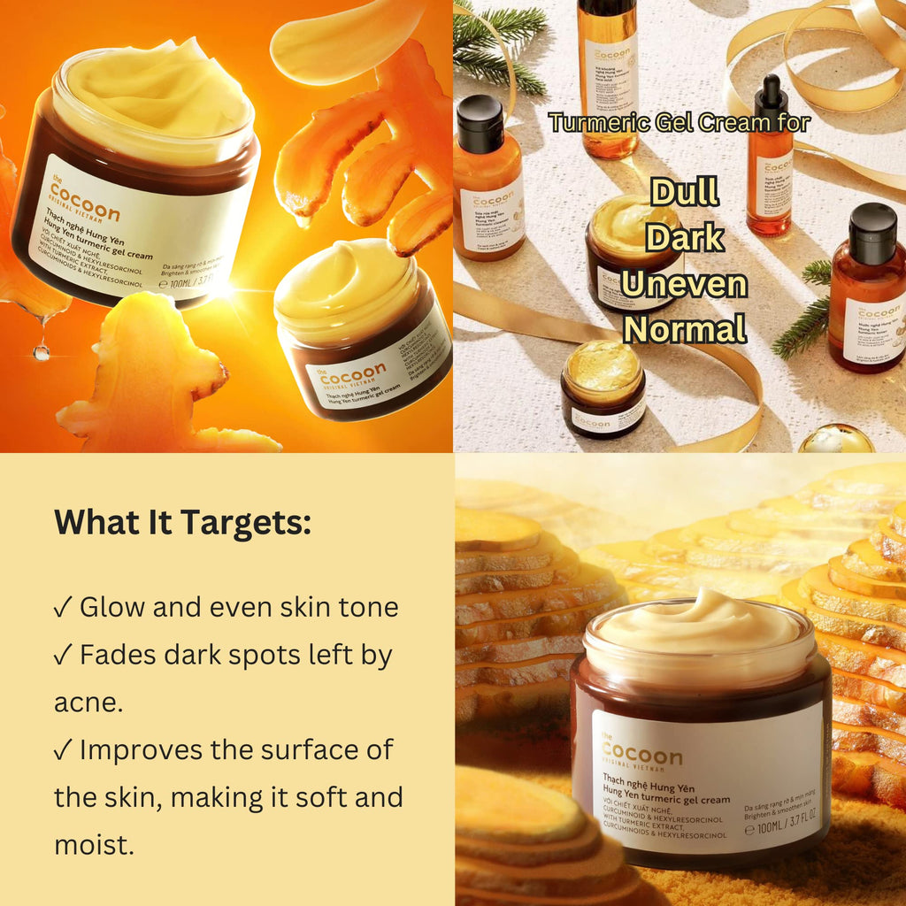 Cocoon Hung Yen Turmeric Gel Cream with Niacinamide | Even Skin Tone | COCOONORIGINAL