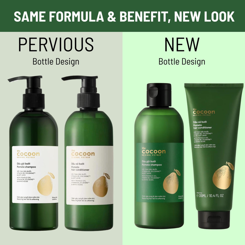 COCOONORIGINAL Pomelo Shampoo & Conditioner Bundle – Sulfate-Free, Vegan Care for Thinning, Damaged, Color-Treated Hair