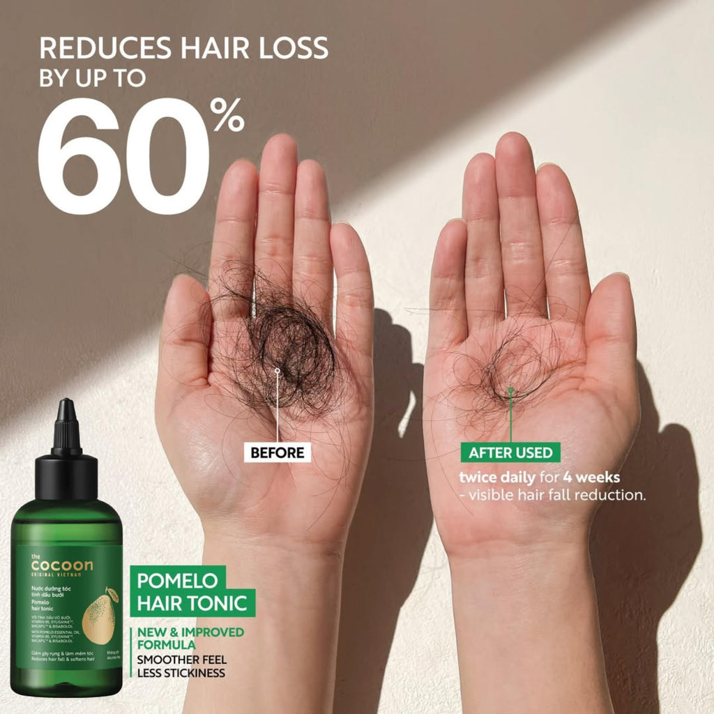 Cocoon Pomelo Hair Tonic – Vegan Scalp Serum for Thinning & Damaged Hair | COCOONORIGINAL (4.73 fl oz per bottle, 3 Boxes)