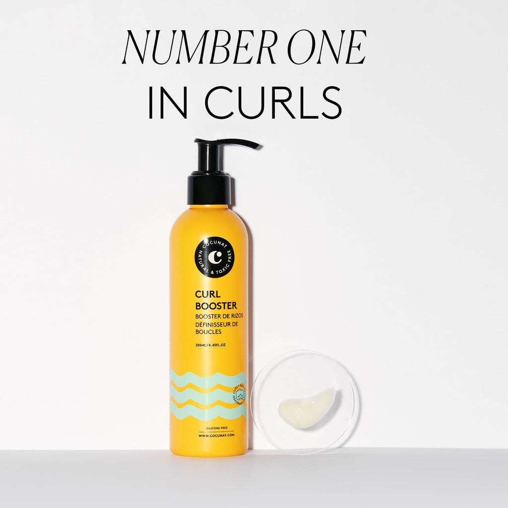 COCUNAT 3 Curl Booster - Defining Gel for Frizz-Free, Deeply Moisturized Curls | Silicone Free 8.5 fl oz