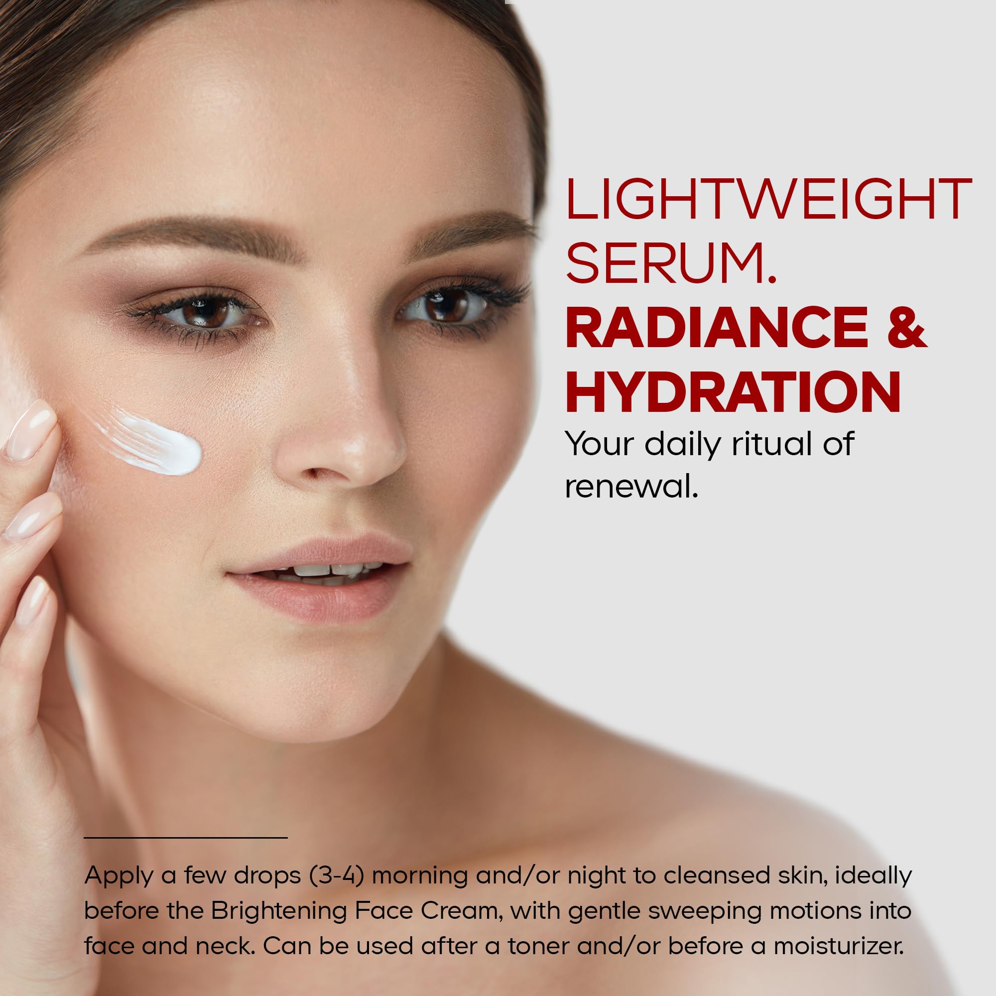 Codeage Maison Rouge Brightening Serum – Glutathione, Vitamin C, Hyaluronic Acid, Collagen | Refillable, Parabens/Sulfates-Free