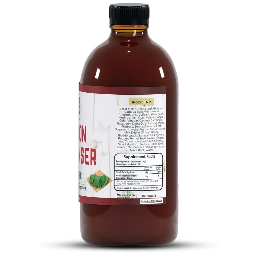Natural Colon Cleanse Bitter - Gentle Colon Cleansing Formula 500ml