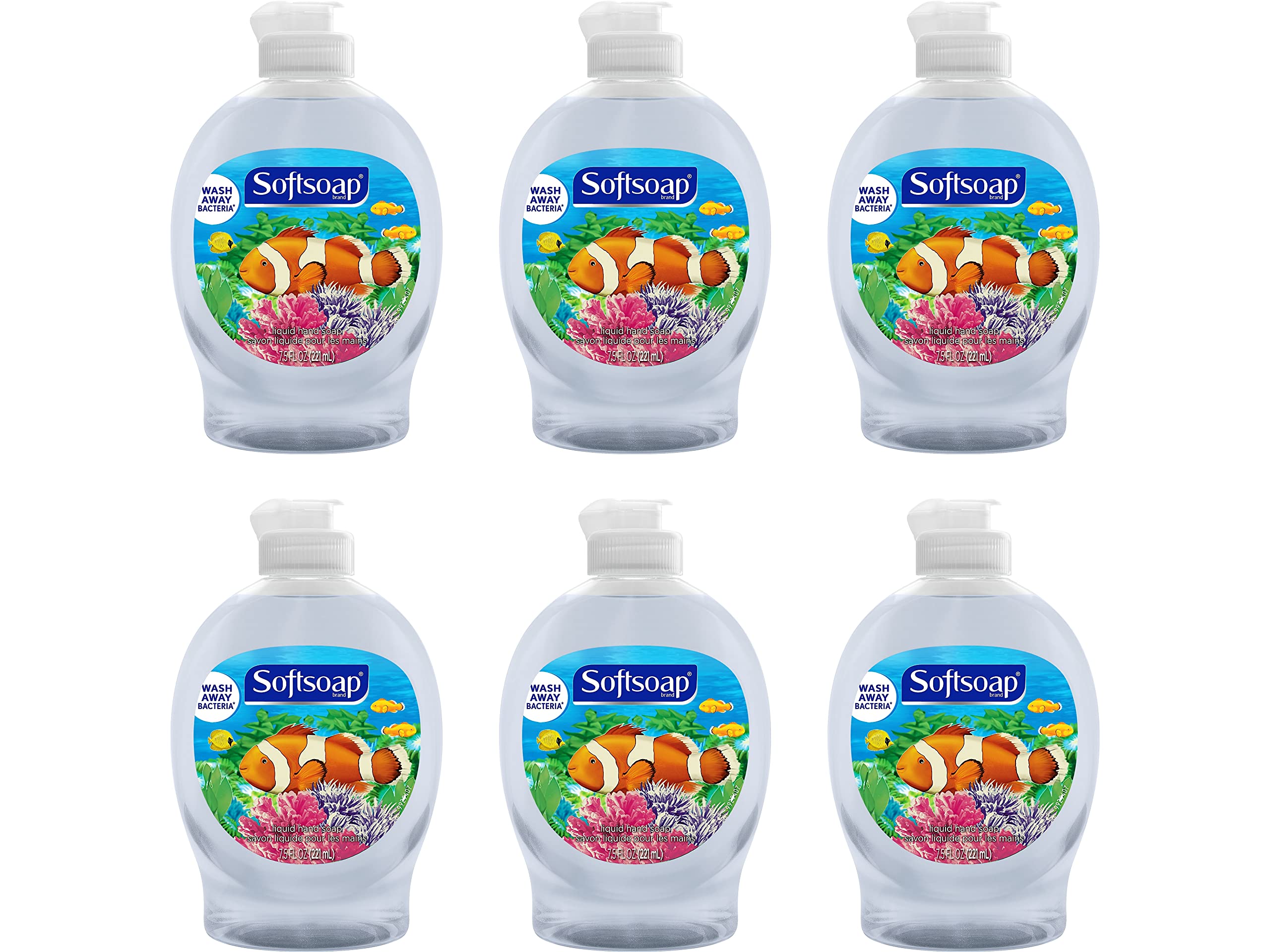 Colgate Softsoap Aquarium Series Liquid Hand Soap – 7.5 fl oz, 6-Pack