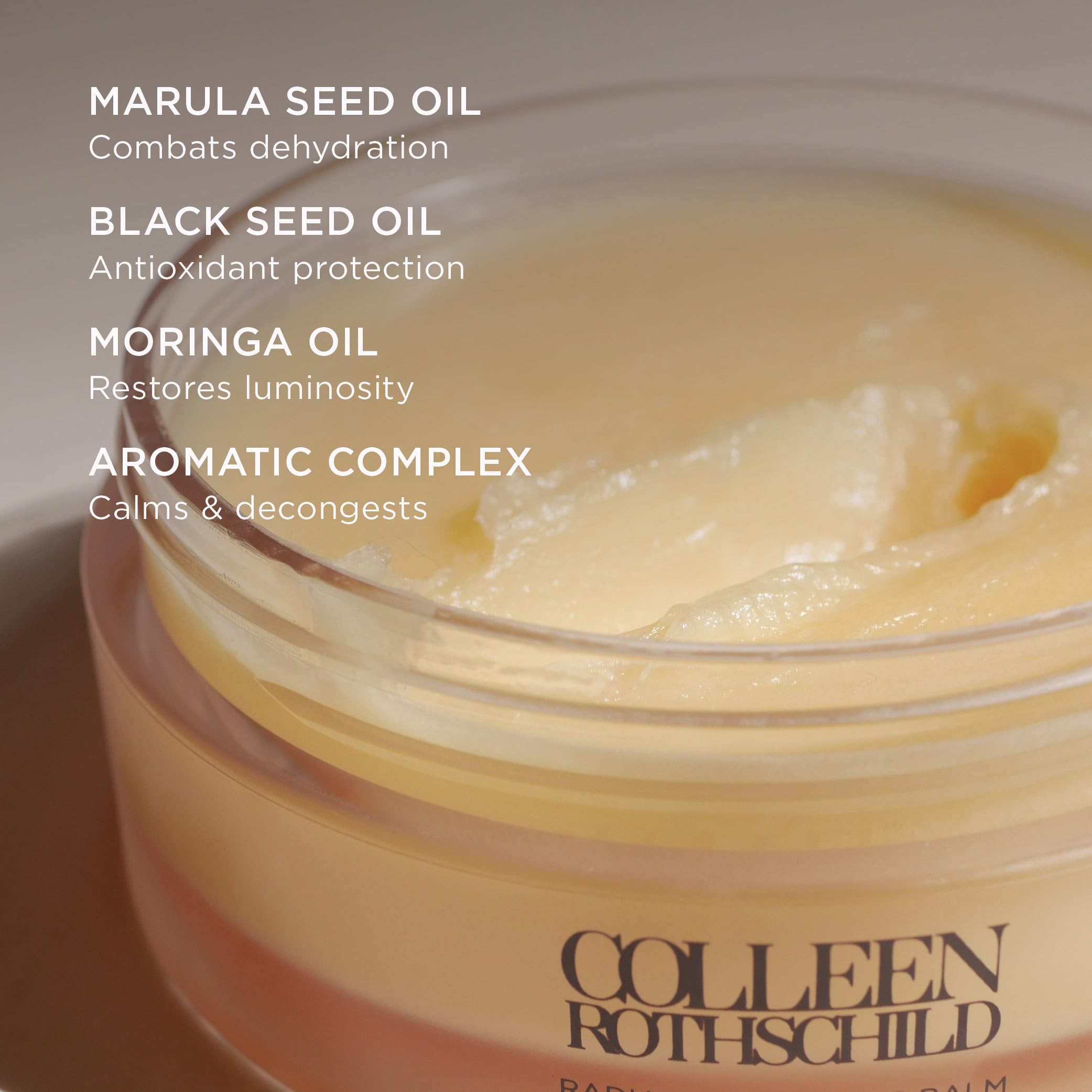 COLLEEN ROTHSCHILD Mini Radiant Cleansing Balm – Deep Cleansing, Soothing & Makeup Removal (1 fl oz)