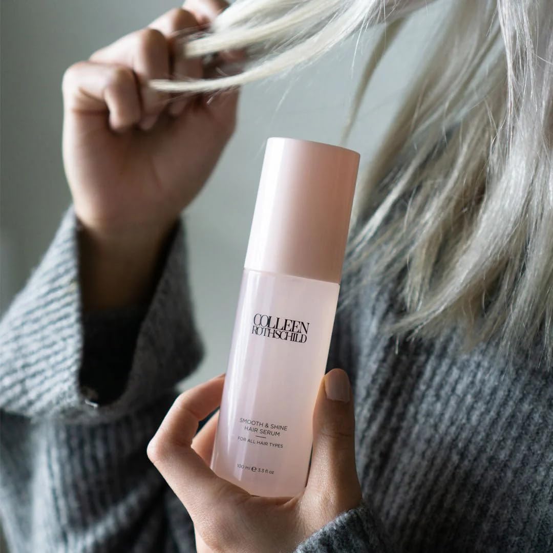 COLLEEN ROTHSCHILD Smooth & Shine Hair Serum | Hydrating Frizz Control for All Hair Types | 3.3 fl oz