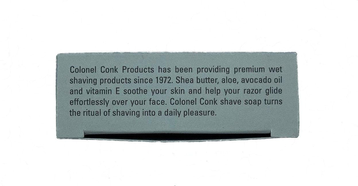 Colonel Conk Amber Shaving Soap Bar – 2.25 oz, Glycerin Rich