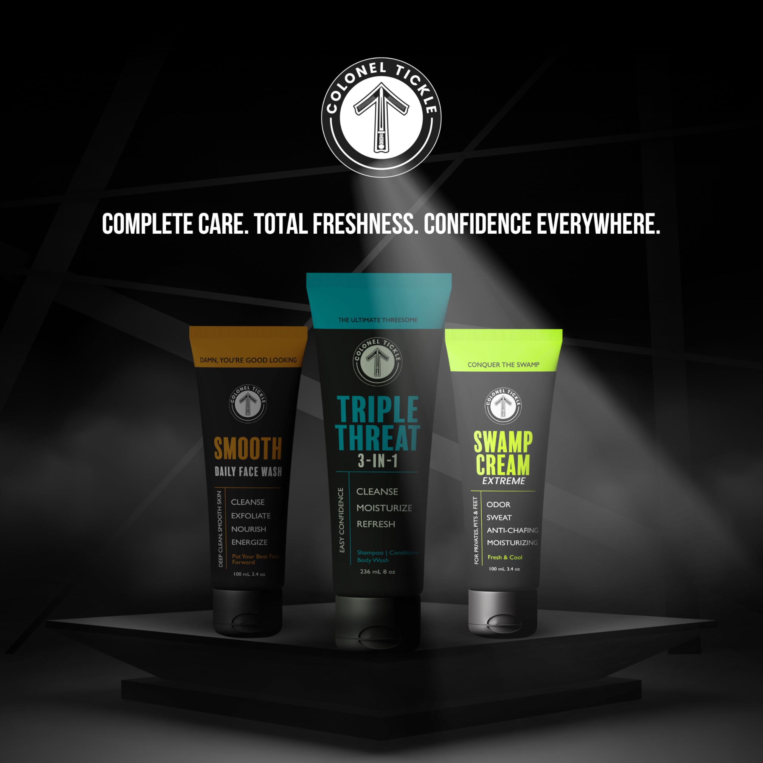 Colonel Tickle Deodorant Cream for Men - 3.4 oz | Lab-Verified, Pine Sage, Mess-Free, Multi-Zone Protection