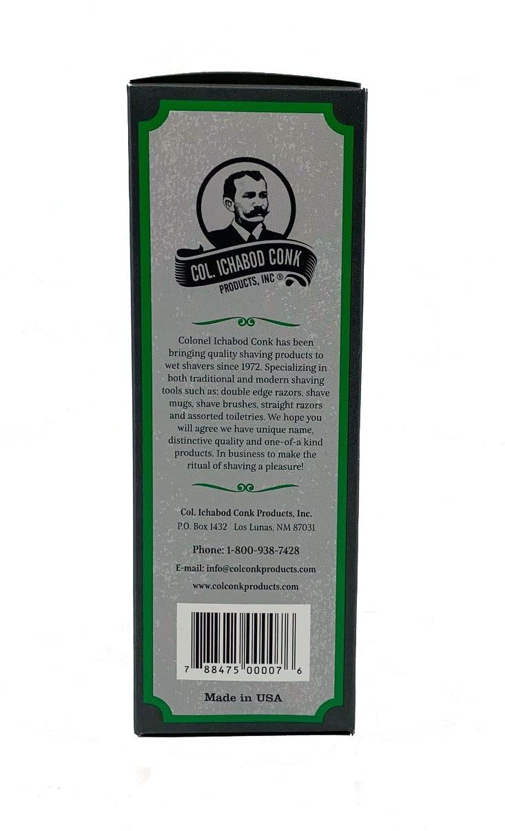 Colonel Ichabod Conk Lime After Shave Cologne – Invigorating Citrus Scent, 4 Fl Oz Glass Bottle