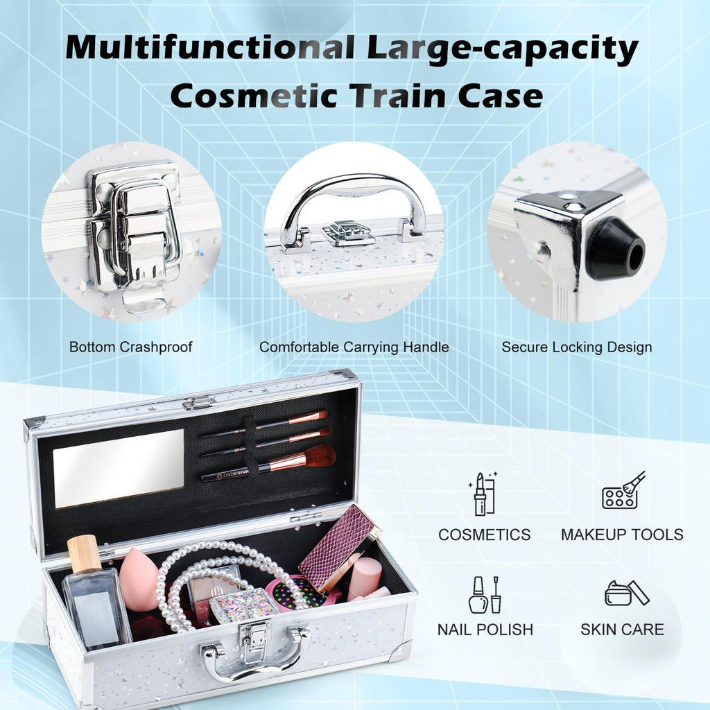 Color Nymph Teen Makeup Kit – All-in-One Beginner Set in White Train Case