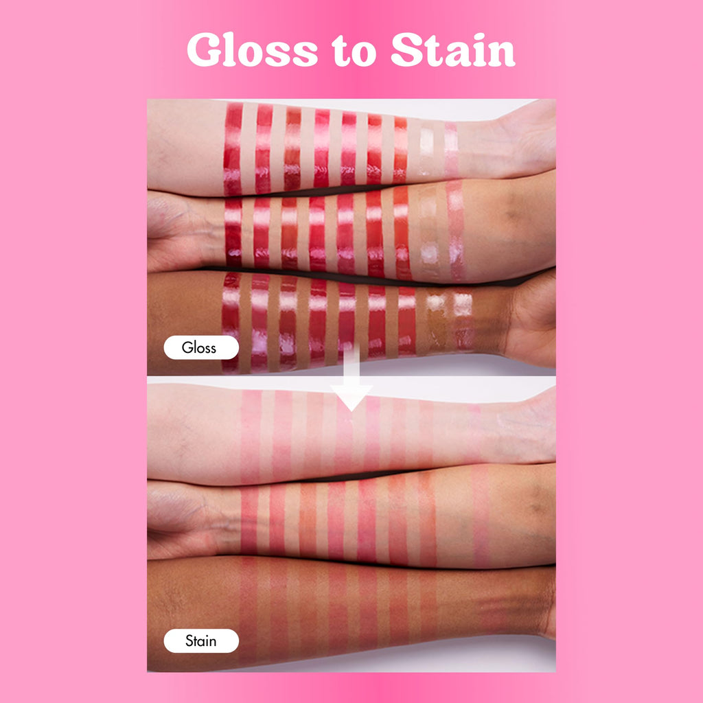 COLORGRAM Fruity Glass Tint 01 Apricot – Long-Lasting, Waterproof Lip Stain | Korean Lip Gloss 0.11 oz