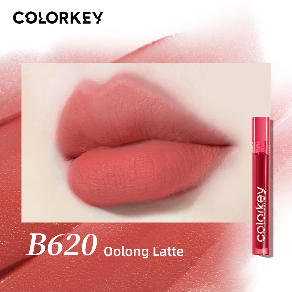 COLORKEY Airy Velvet Lip Tint Matte Finish - B620 Oolong Latte (3g) | Longwear Lip Color