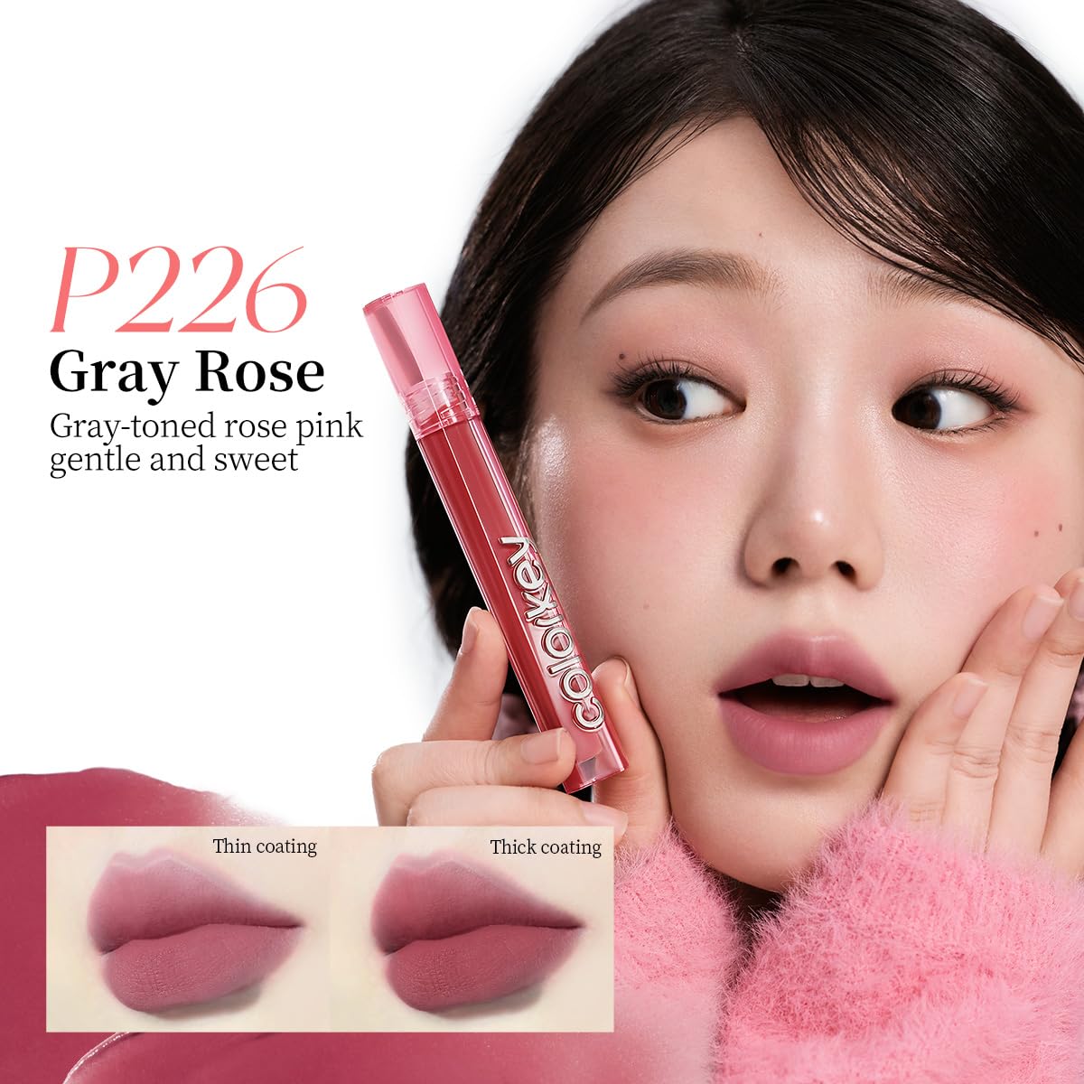 COLORKEY Airy Velvet Lip Tint Matte Finish - B620 Oolong Latte (3g) | Longwear Lip Color