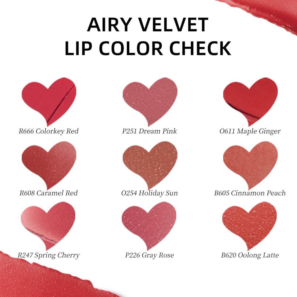 COLORKEY Airy Velvet Lip Tint Matte Finish - B620 Oolong Latte (3g) | Longwear Lip Color