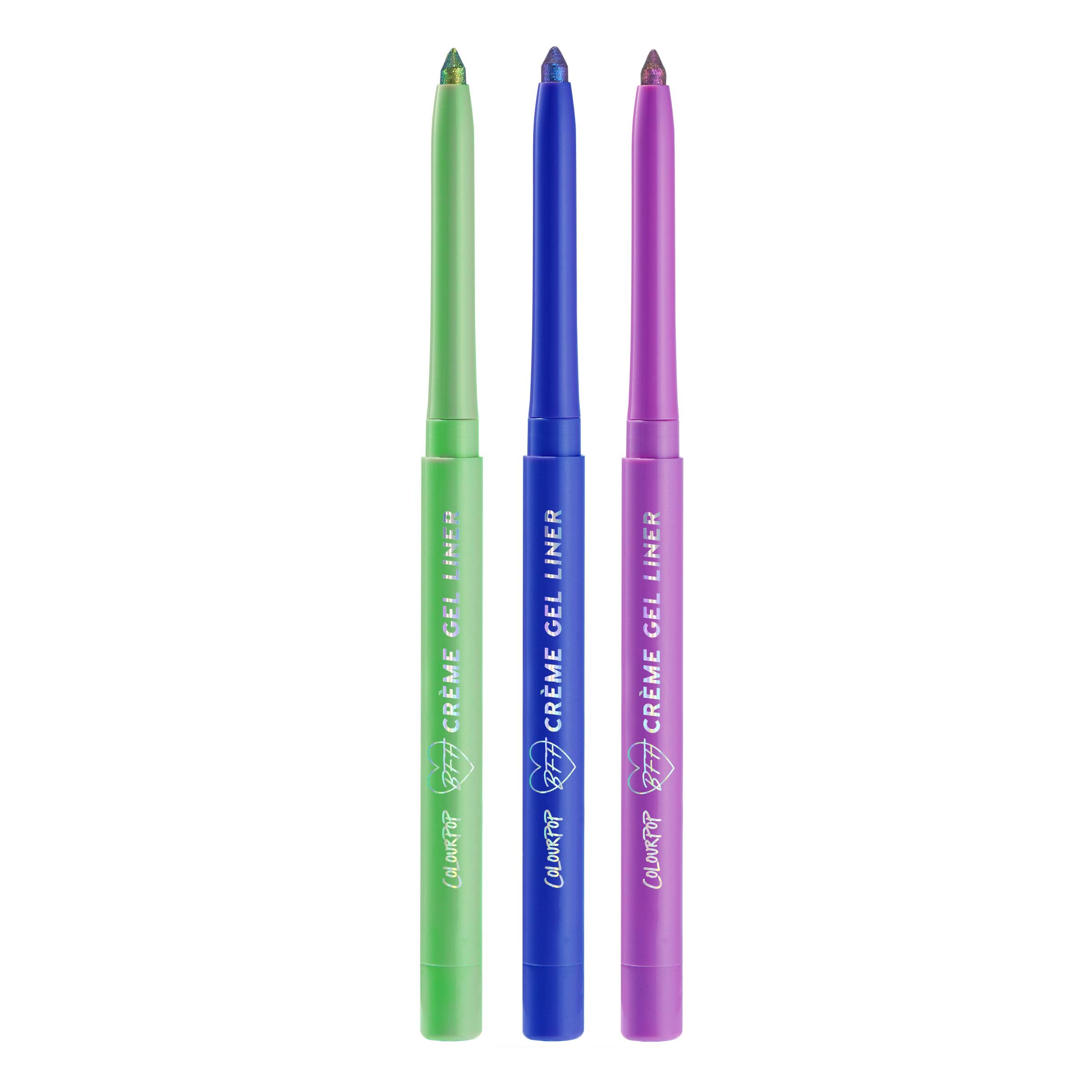 ColourPop BFF Crème Gel Waterproof Chrome Eyeliner Kit — 18HR Wear, 3 Shifting Shades