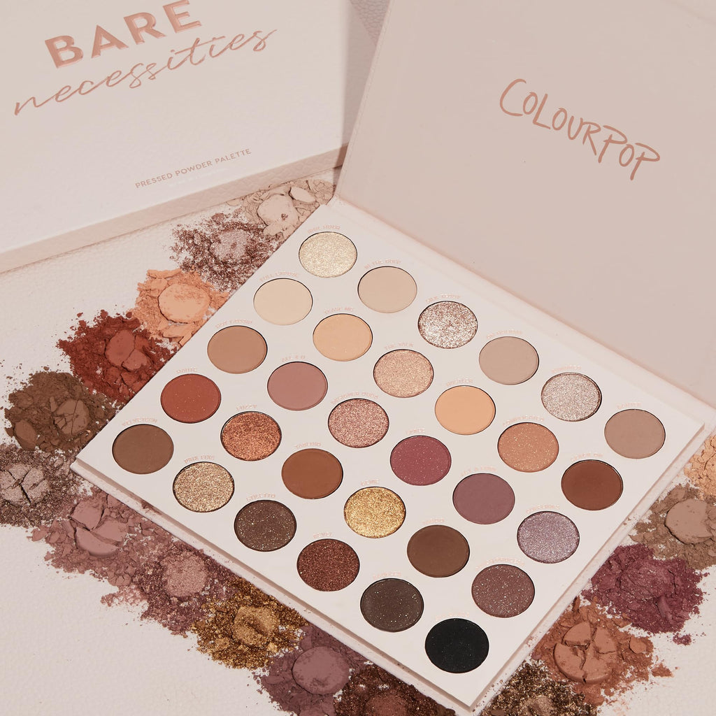 ColourPop Bare Necessities Eyeshadow Palette — Multi-Finish, High-Pigment & Long-Wearing