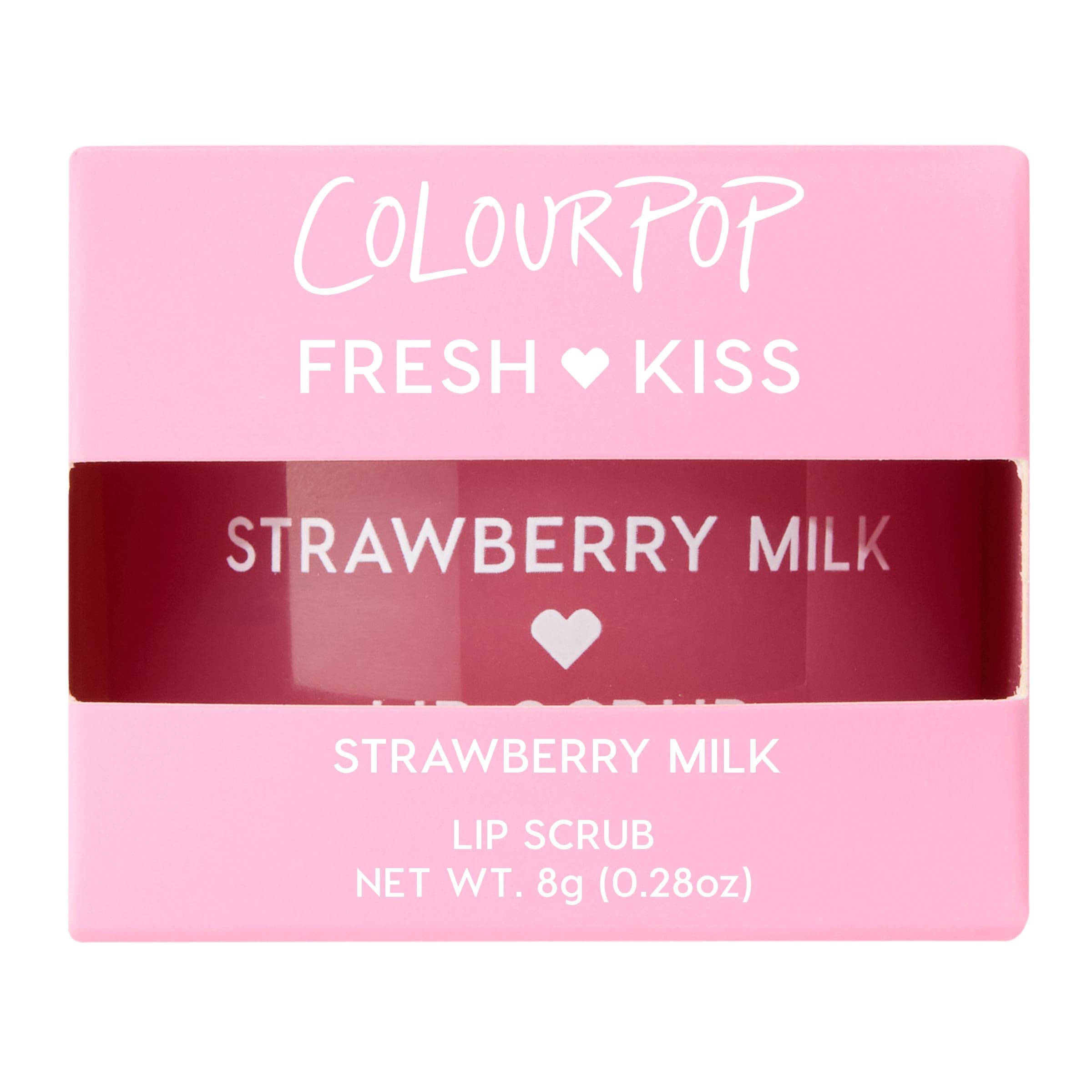 ColourPop Fresh Kiss Exfoliating Lip Scrub – Nourish & Buff Lips (Strawberry Milk, 0.37 oz)