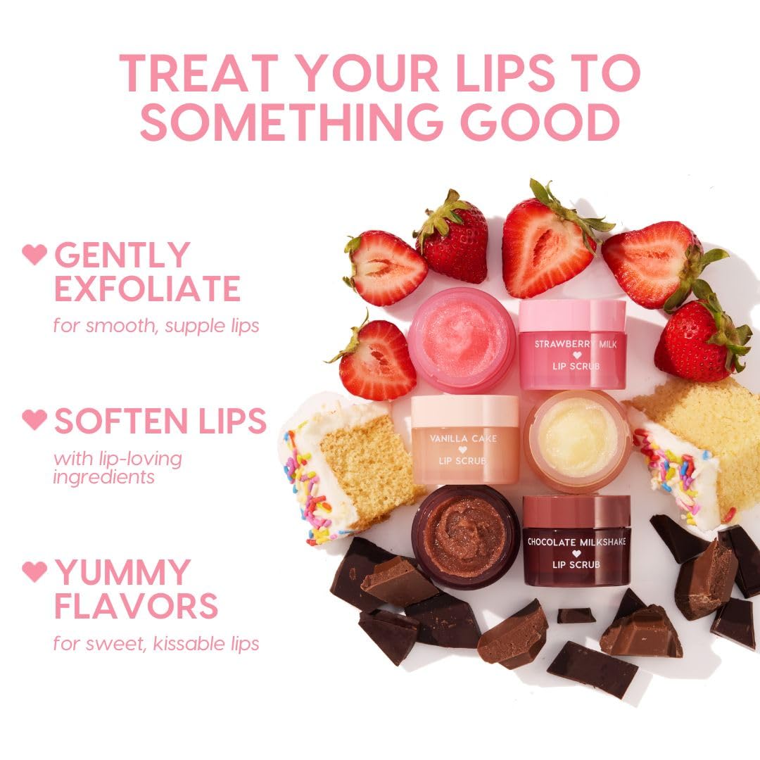 ColourPop Fresh Kiss Exfoliating Lip Scrub – Nourish & Buff Lips (Strawberry Milk, 0.37 oz)