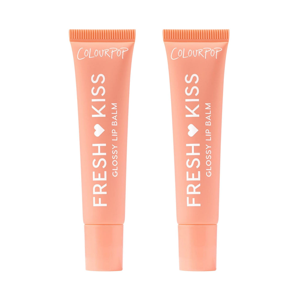 ColourPop Fresh Kiss Gloss Lip Balm Duo – Hydrating, Glossy Lip Care with Peptides & HA – Mango Sorbet