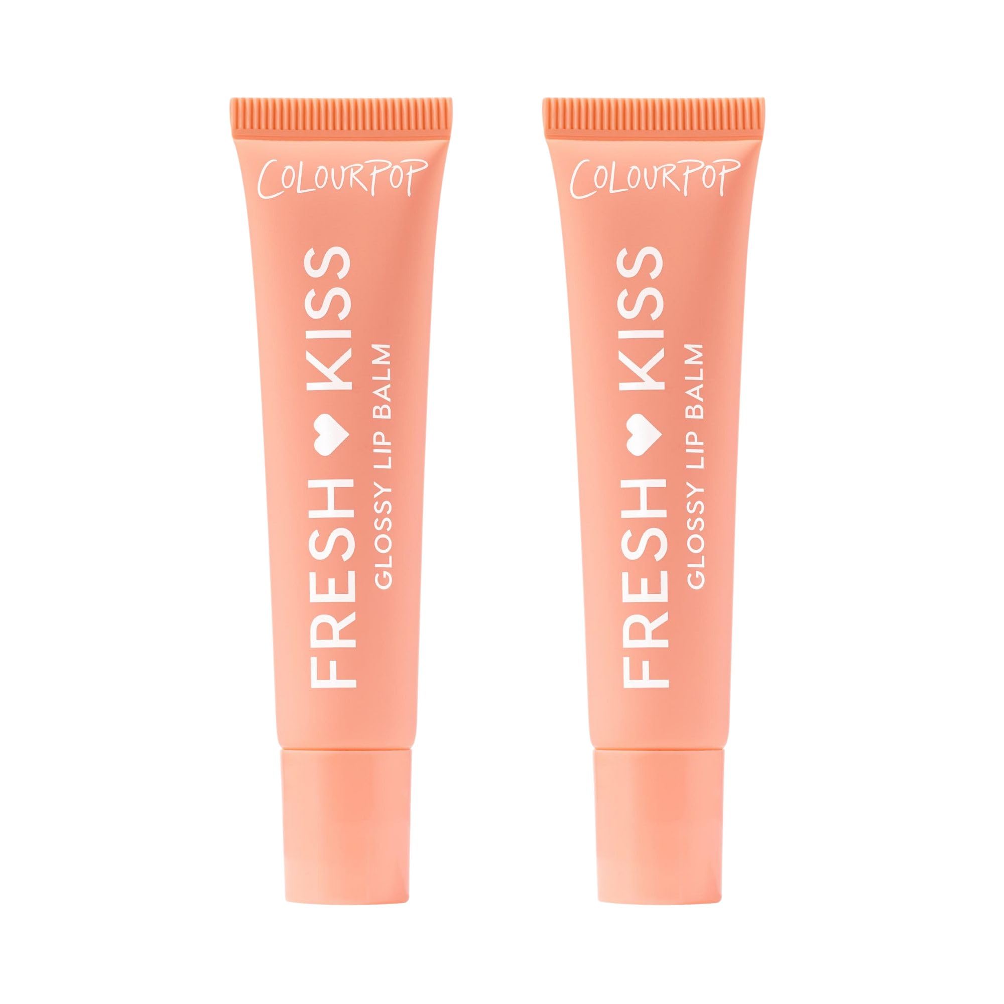 ColourPop Fresh Kiss Gloss Lip Balm Duo – Hydrating, Glossy Lip Care with Peptides & HA – Mango Sorbet