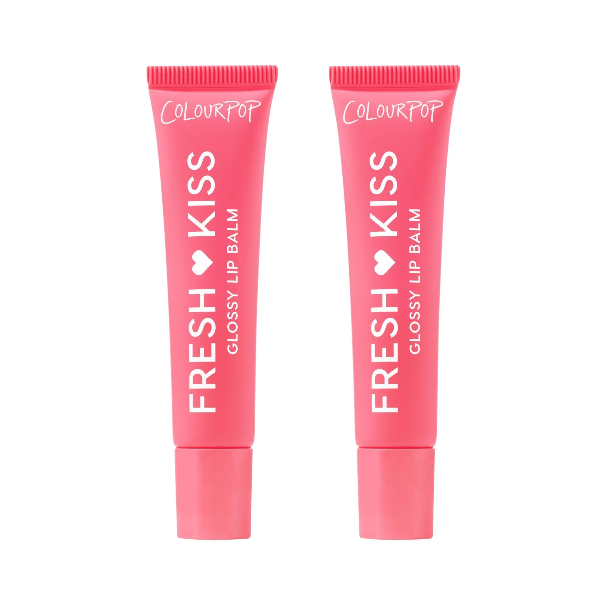 ColourPop Fresh Kiss Glossy Lip Balm - Hydrating Lip Care with Peptides, Hyaluronic Acid & Vitamin E | Watermelon Sugar 2-Pack