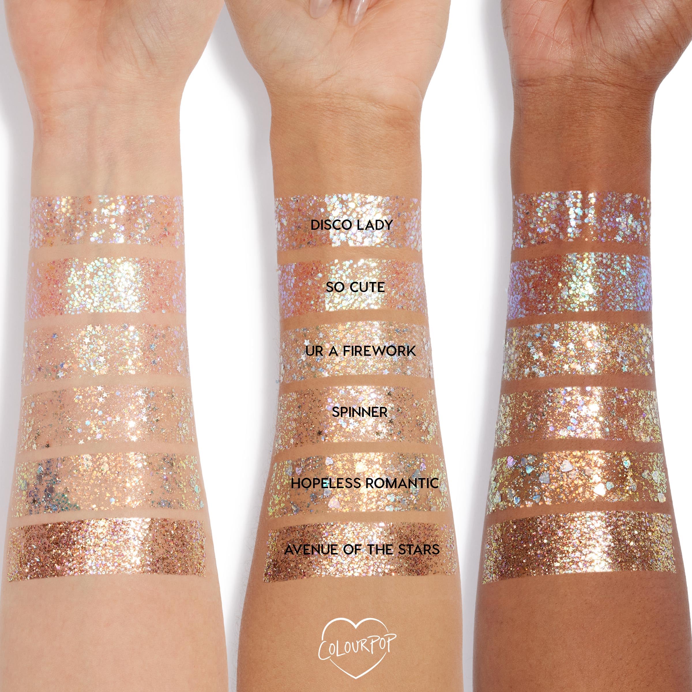 ColourPop Glitterally Obsessed Body Glitter Gel – Multi-Colored Sparkle (0.06 oz)