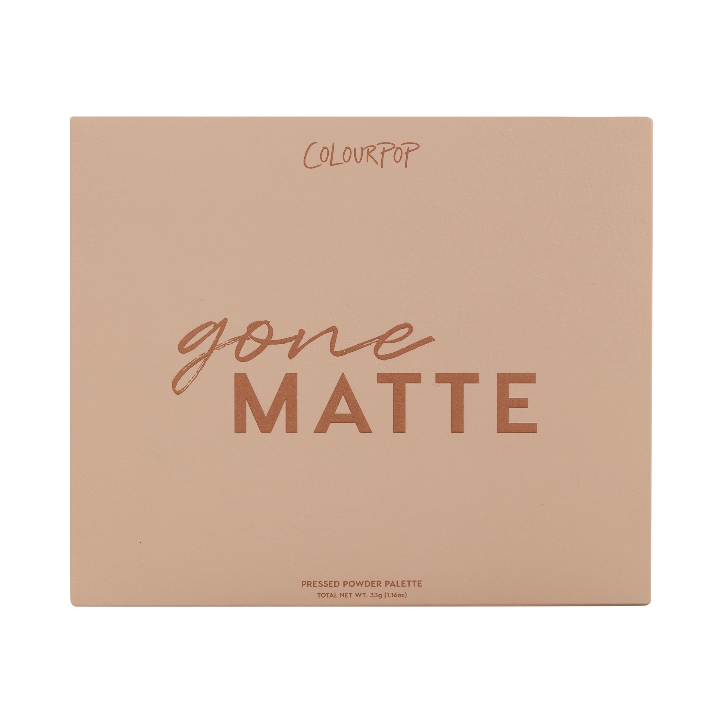 ColourPop Gone Matte Eyeshadow Palette – Multi-Finish, High-Pigment, Long-Wearing (0.3 oz)