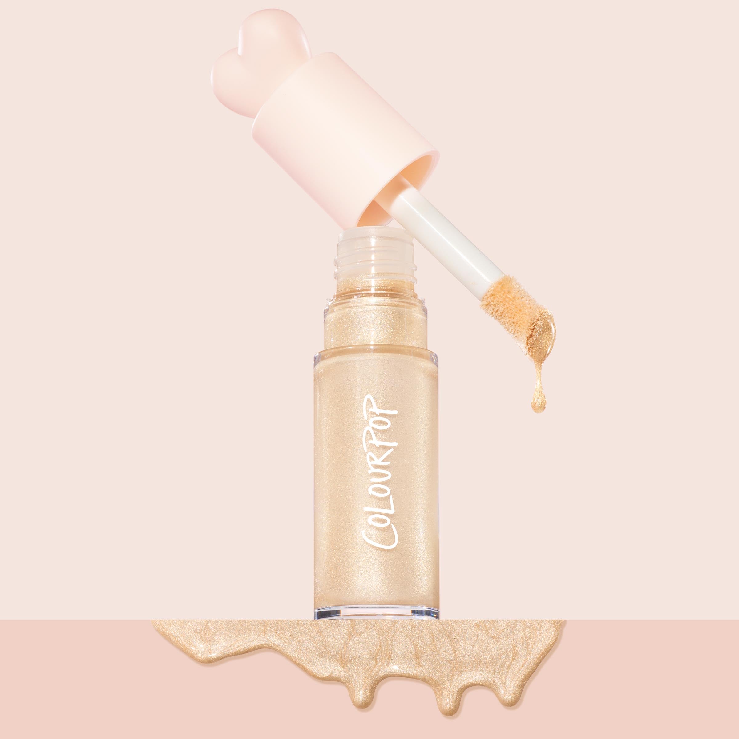 ColourPop Hi-Lite Dewy Liquid Highlighter – Sugar Donut, Ultra-Reflective Glow