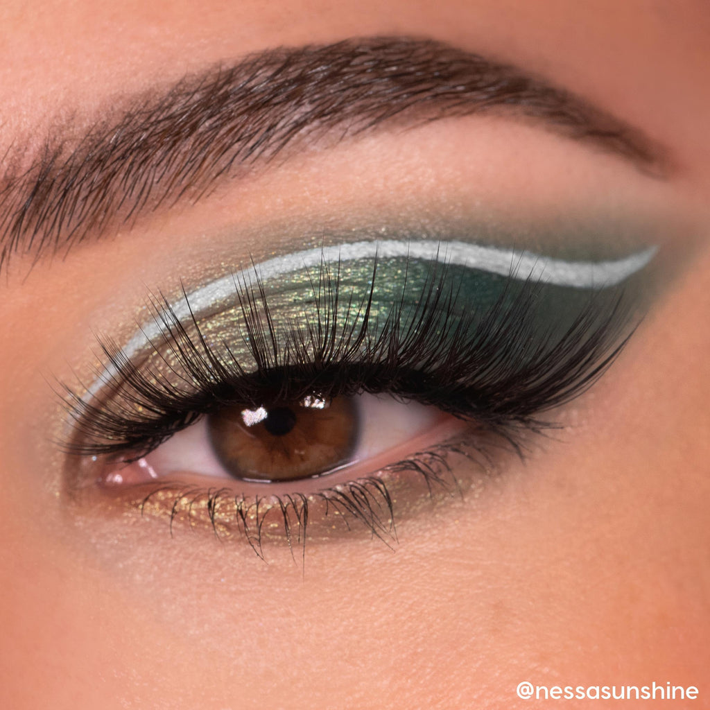 ColourPop Just My Luck Green Eyeshadow Palette | 9 Matte & Metallic Greens, Long-Wearing, 0.3 oz