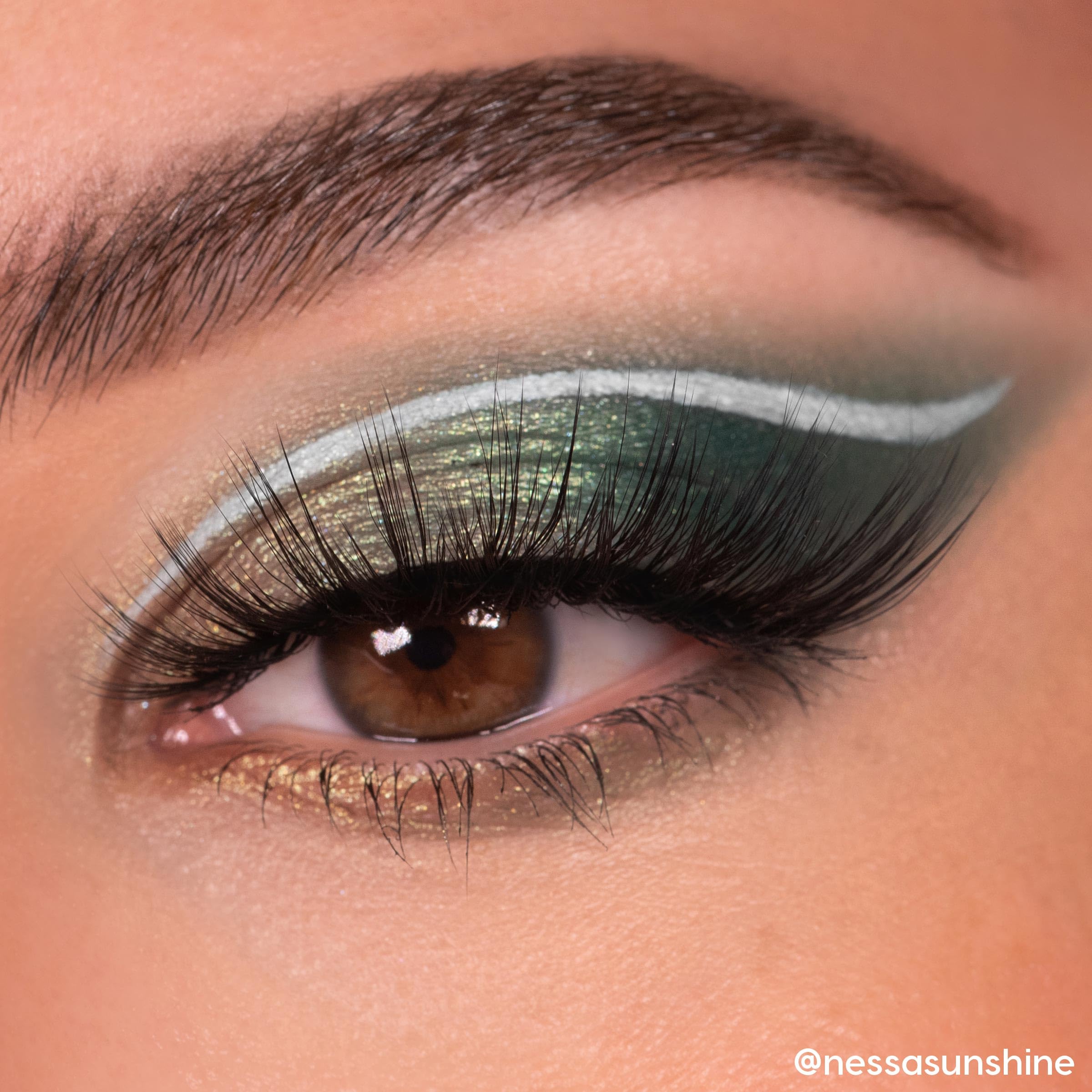 ColourPop Just My Luck Green Eyeshadow Palette | 9 Matte & Metallic Greens, Long-Wearing, 0.3 oz